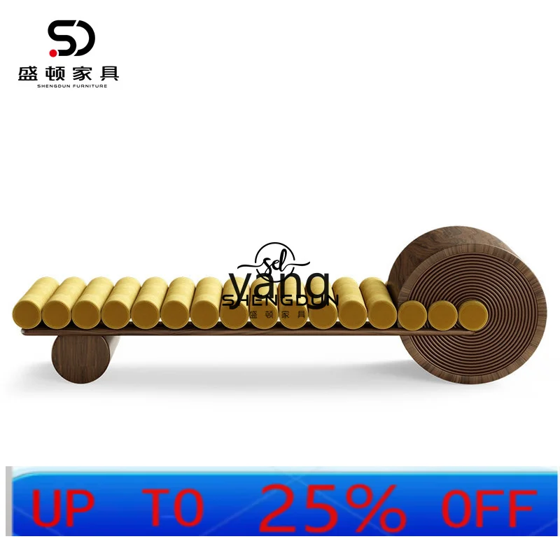 

Lmm new Chinese solid wood bedside stool living room sofa bench walnut shoe changing stool