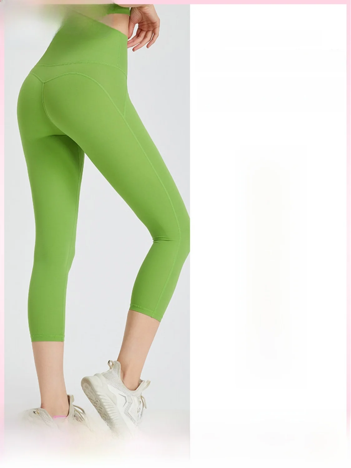 노웨어 요가 팬츠 여성용 하이웨이스트 피치힙 러닝 트레이닝 7부 타이트 베이스 레이어 스포츠 팬츠