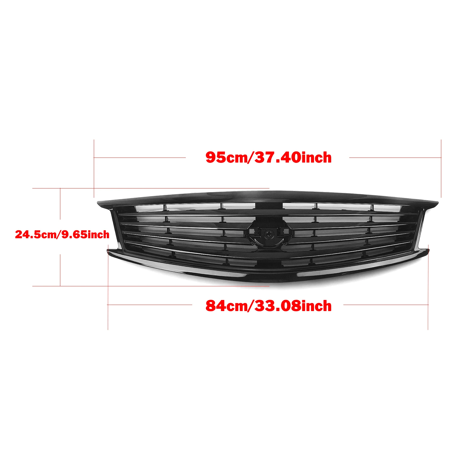 Parrilla de carreras para Infiniti G37 G25 4 puertas sedán 2010-2013 Q40, rejilla delantera de aspecto brillante/mate/carbono, parachoques superior, capó de malla