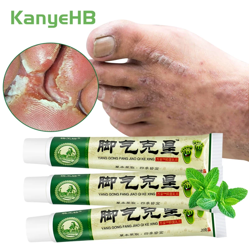 

1/3/5Pcs Athlete's Foot Treatment Cream Anti Fungal Infections Anti-itch Treat Feet Peeling Psoriasis Beriberi Foot Odor Cream