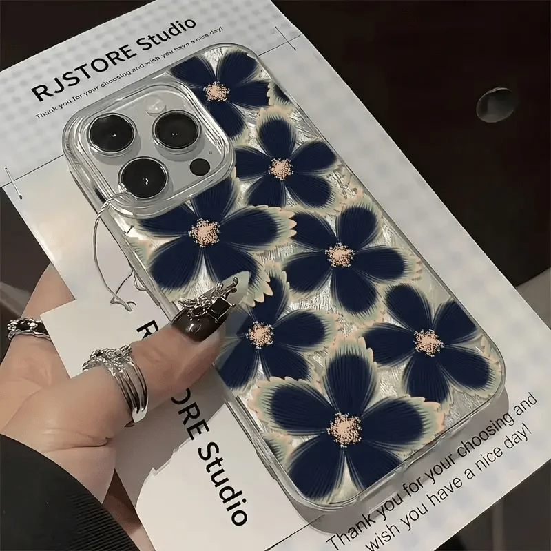 

Flower Reflective Case for Samsung Galaxy S25 S24 S23 S22 S21 Ultra Plus S20 Fe A73 A72 A71 A56 A55 A54 5G A52 A52S A51 4G Cover