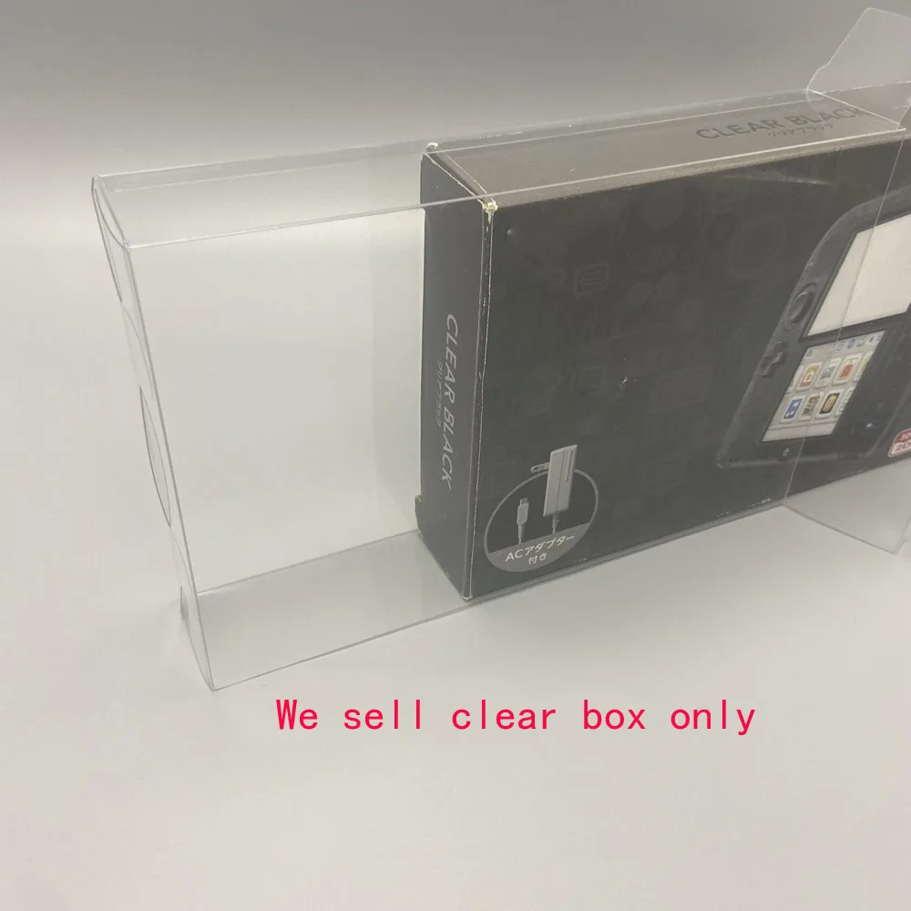 Transparent PET cover   box for 2DS Japan USA version game console  colorful  box  storage display  box