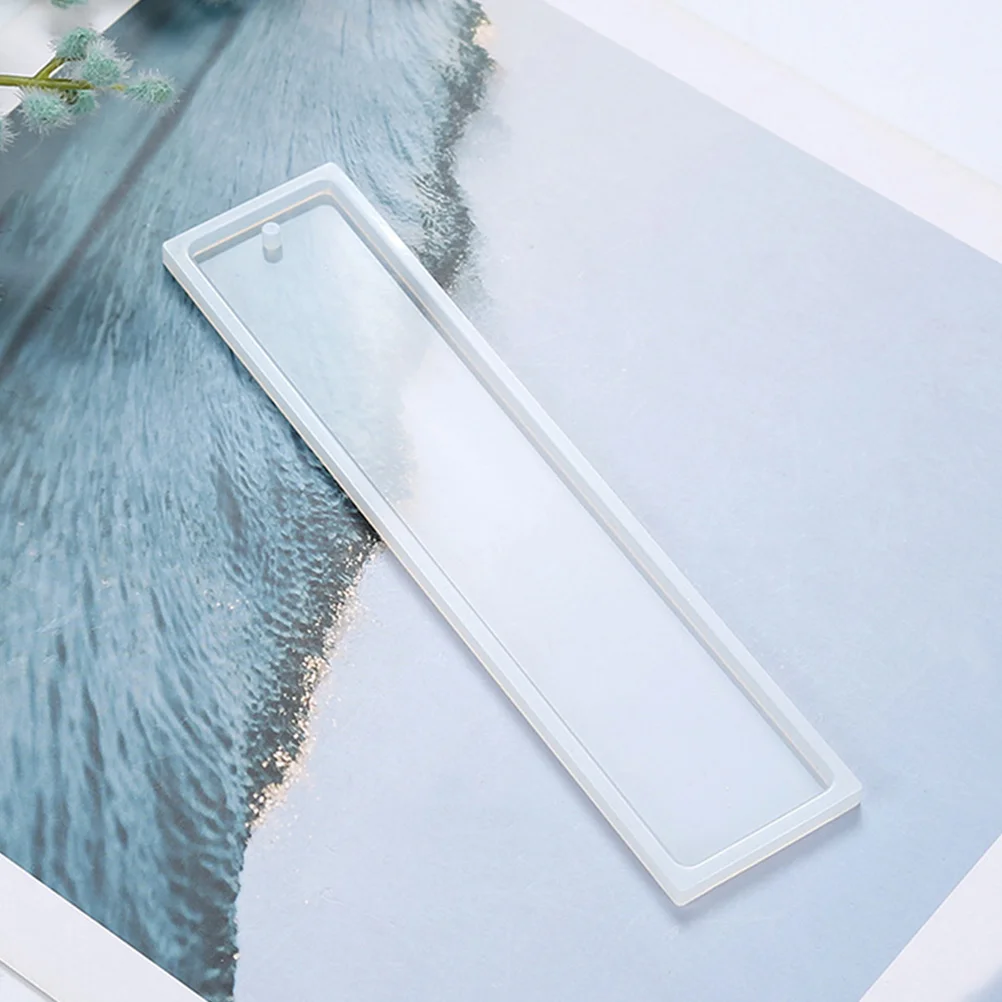 

10 Pcs Molds Resin Silicone Rectangle Epoxy Craft Tools Students Blank Bookmark Molds Gifts Practical DIY Present