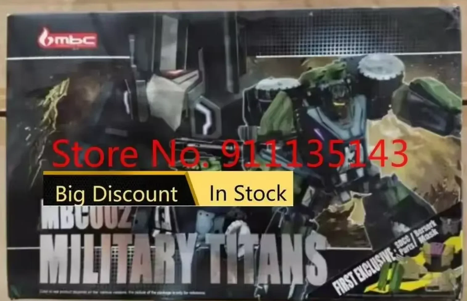 

MBC002 Military Titans Bruticus Upgrade Kit Only In Stock