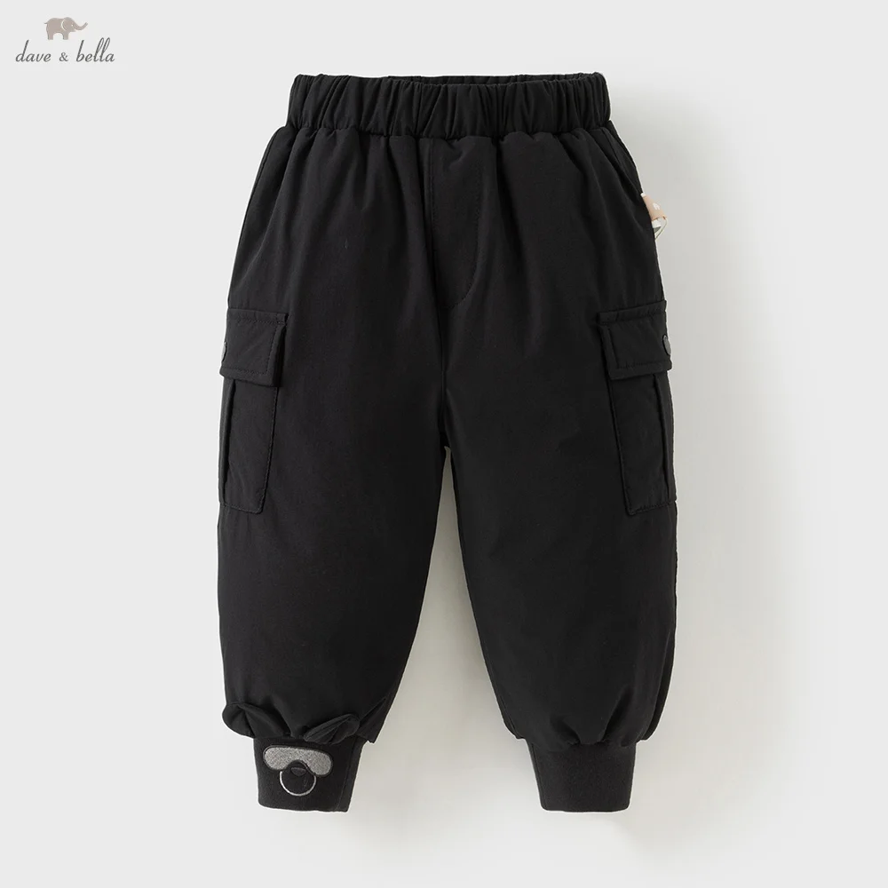 

Dave Bella Children's Down Pants Autumn Winter Kids Plush Warmth Trousers Elastic Waist Casual Outerwear Boys Clothing DB4253612