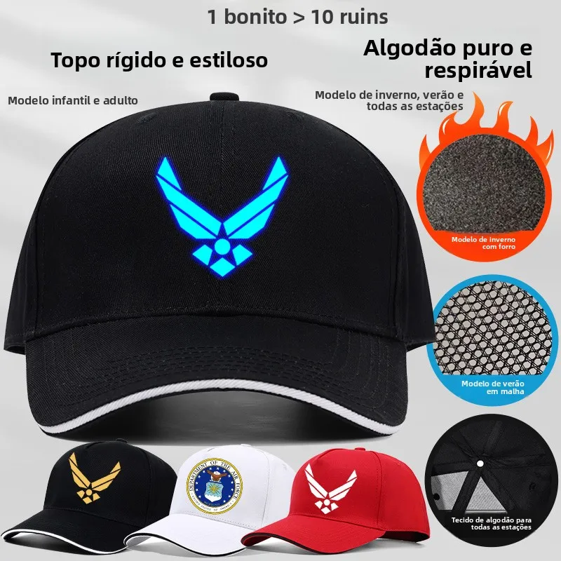 暗闇で光る迷彩柄野球帽-純綿アウトドアハット-防風日よけ-暖かい調節可能なレトロスタイル-男女兼用