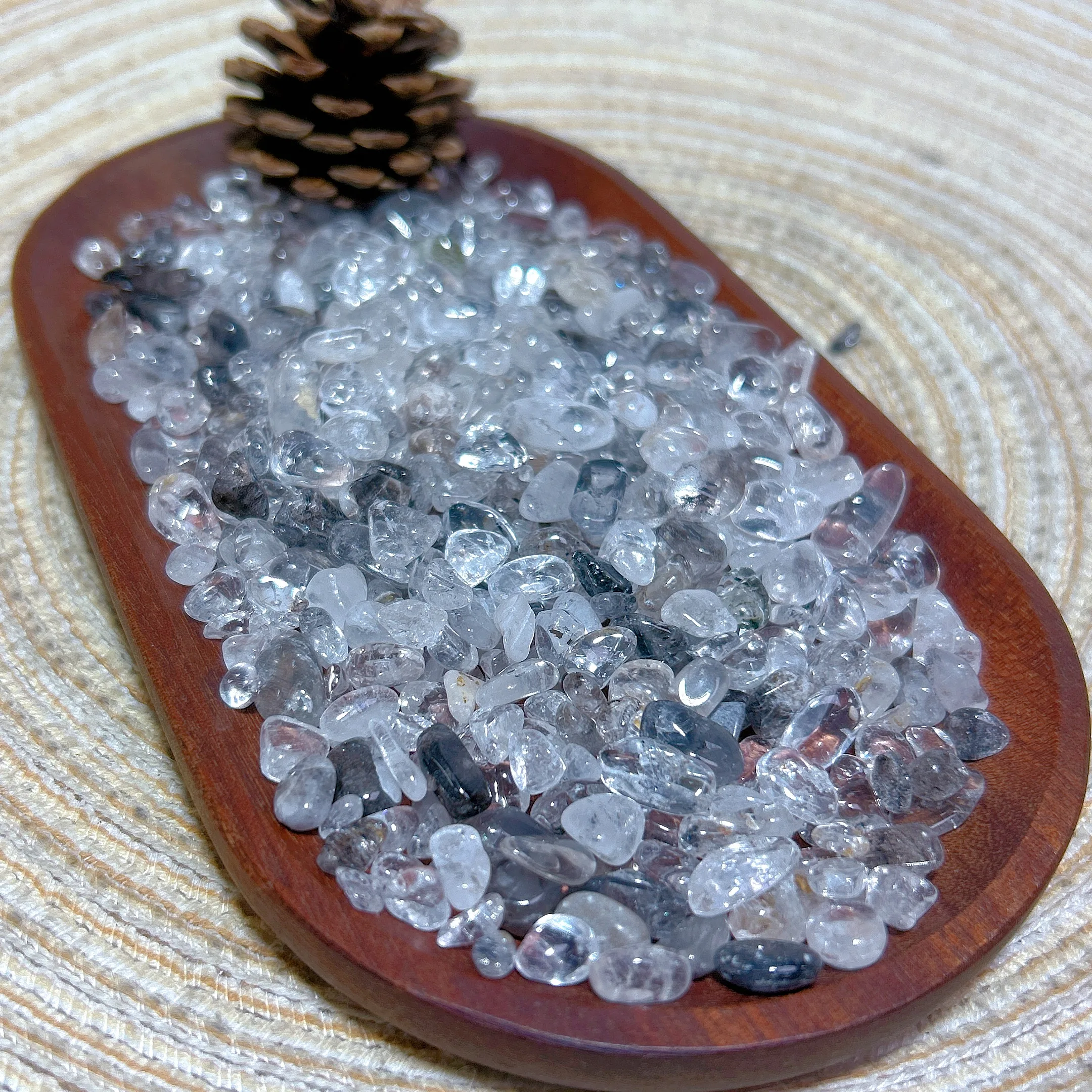 Wholesale Healing Natural Crystals Herkimer Diamond Chips Raw Stone Polished High Quality Energy Mineral Ornament Ore Gift