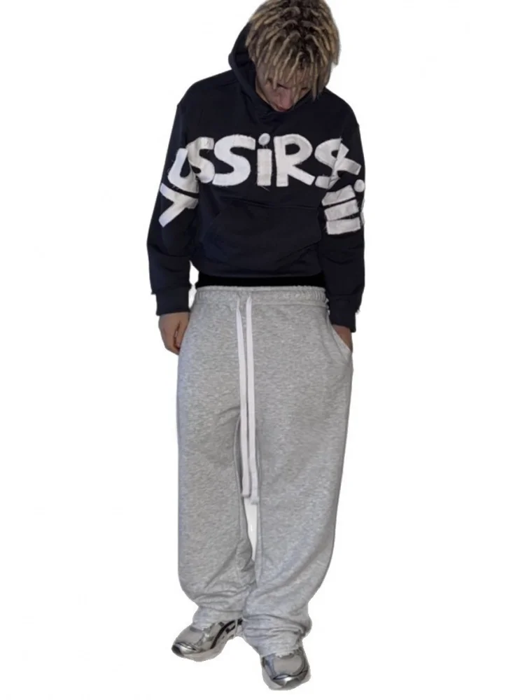 American Sle Loose Fit Hoodie Long Sve Crew Ne Sweatirt Casual ex Polyester Fabric Daily Wear Youth Faion