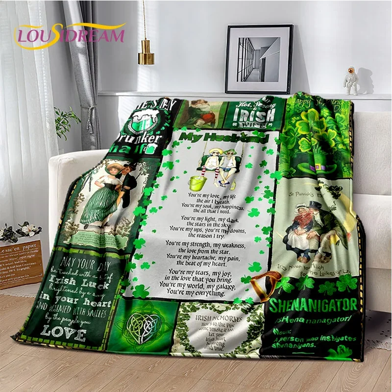 هدية شكرا لأمي أبي زوجة الزوج رسالة الحاضر بطانية ، بطانية رمي لينة للمنزل غرفة نوم السرير نزهة غطاء أريكة مكتب #5