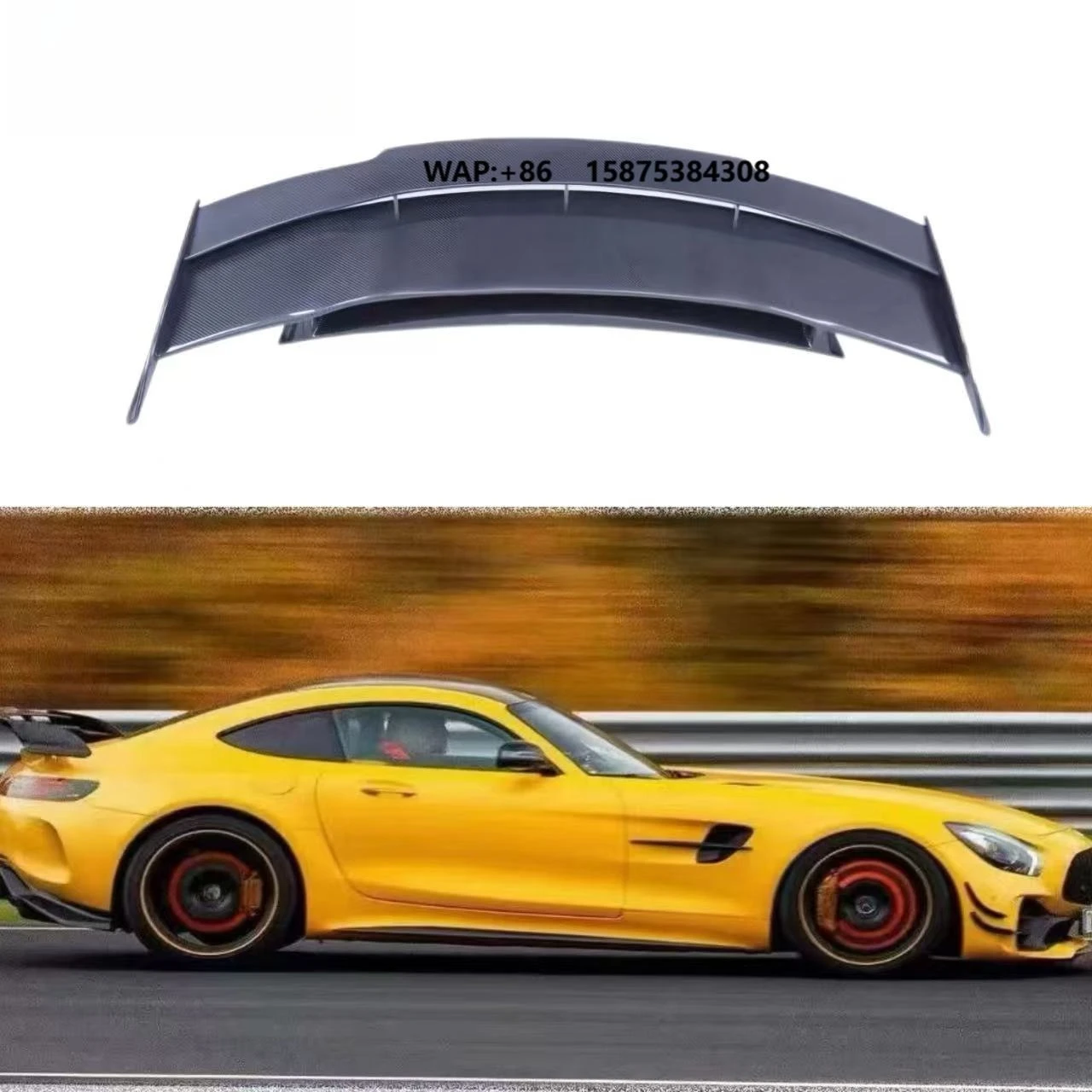 

BS Style Carbon Fiber Rear Spoiler Wing for GT GTS GTR Rear Tail Body Kit Retrofit Accessories