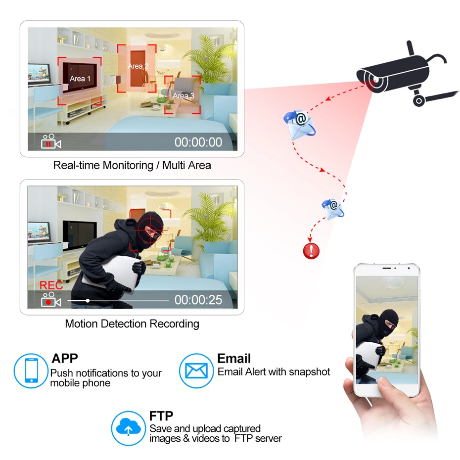 Metal Housing Bullet IP Camera 2MP 3MP Xmeye Color Night Vision Waterproof Motion Detection Home Video Security Surveillance
