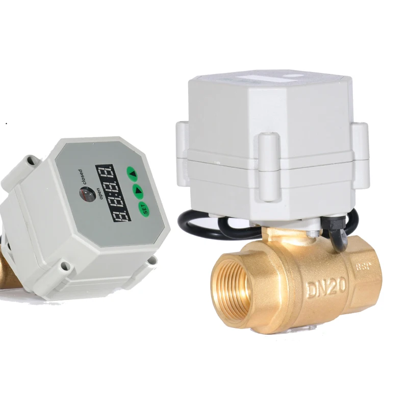 Cr201 DN8 DN10 12Volt 2-Way Brass Mini Timer Control Electric Automatic Motorized Water Control Actuator Brass Ball Valve