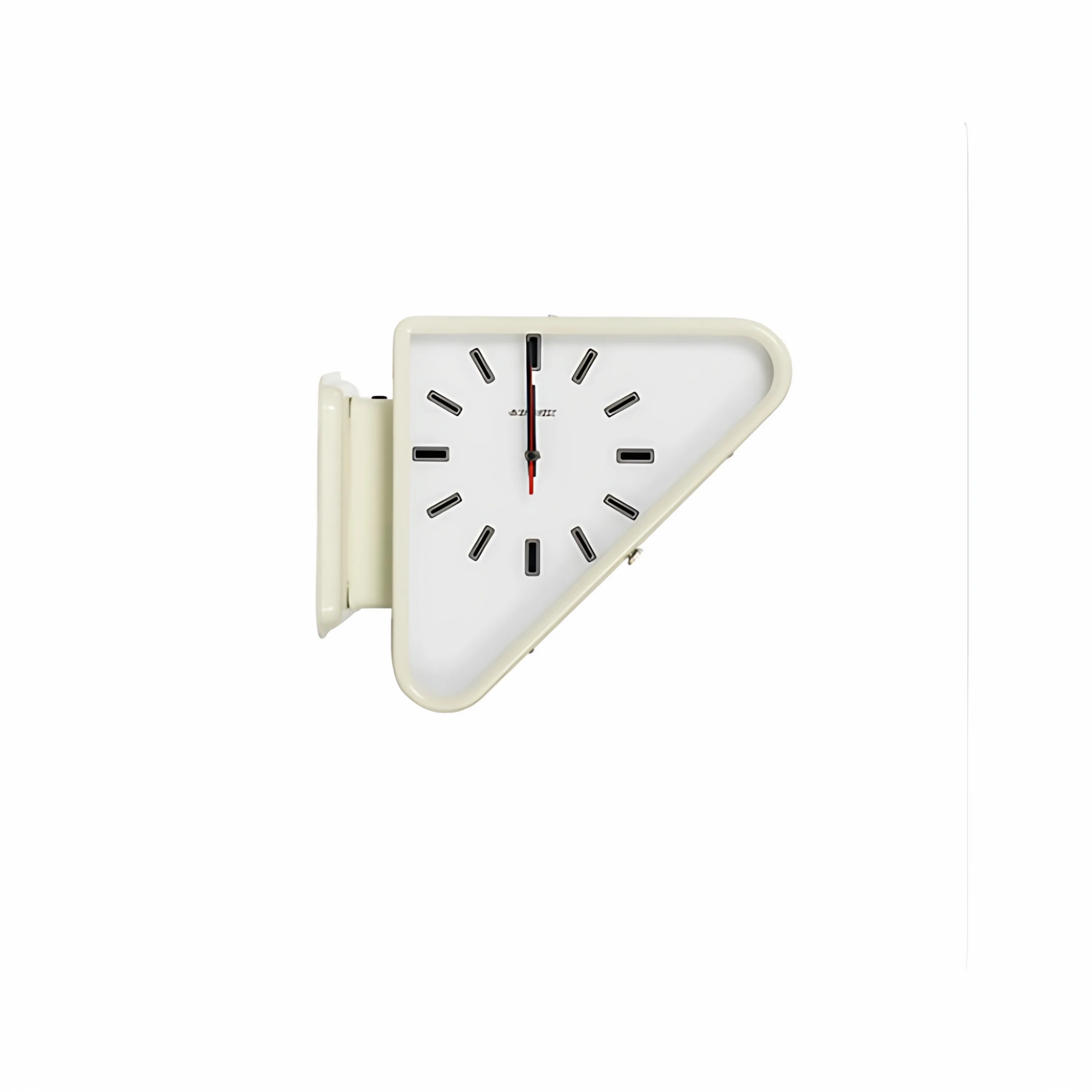 

BONOX Metal Triangle Wall Clock Wall Double-sided Silent Clock Simple Wall Decoration INS Style