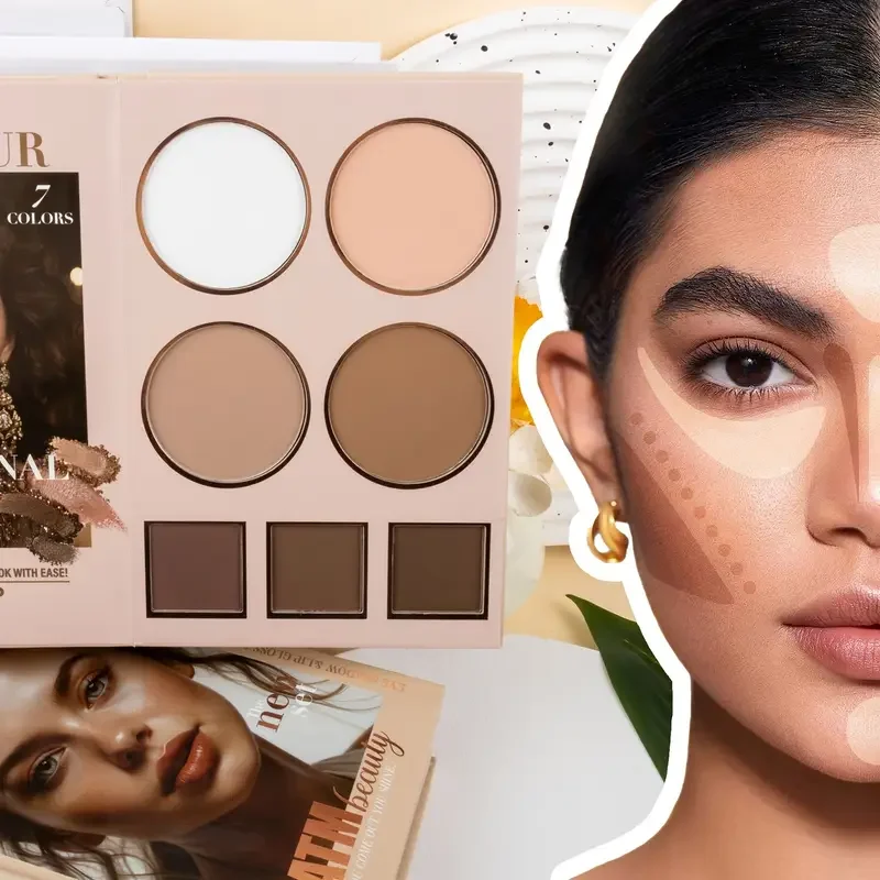 Make-up-Palette mit 67 Farben, 5 faltbare Multifunktions-Lidschatten, perlmuttartig, matt, hochglänzend, Puder, Rouge, Concealer, Urlaubsgeschenke