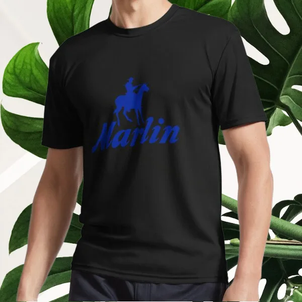 New Marlin Logo Active T-Shirt Logo T-Shirt Funny Size S to 5XL