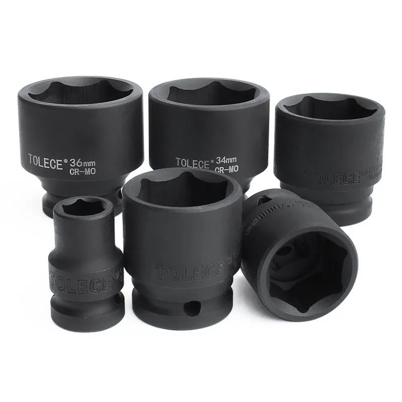 Soquete Hexagonal de Impacto de ar Pesado Soquetes de Furo Quadrado Métrica de Pontos 46 mm 41 mm 38 mm 36 mm 34 mm Tool 12.5 mm 2