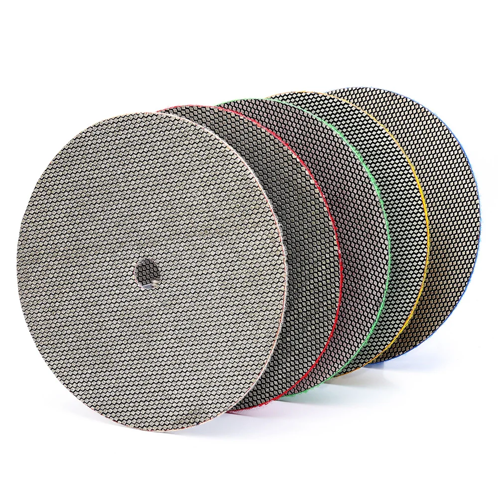 180mm Glass Electroplated Diamond Polishing Pads Hand Polishing Pads Quick And Shart Sanding Of Glass Concrete Stone Surfaces