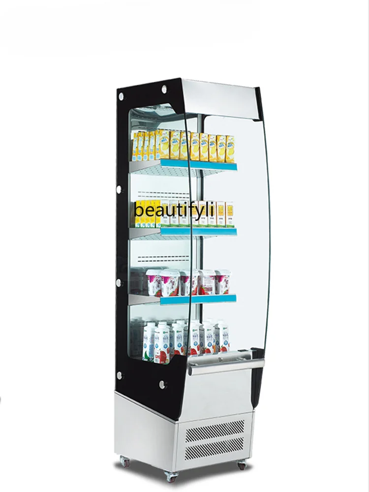 Vertical Display Cabinet Air-Cooled Drinks Fruit Drinks Refrigerated Cabinet Bread Heated Display Cabinet