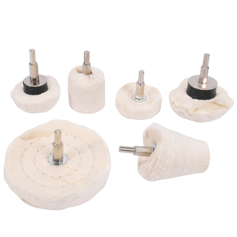 6 Pcs Polishing Wheel, Buffing Wheel Pad Polishing Column For Aluminum Stainless Steel Jewelry