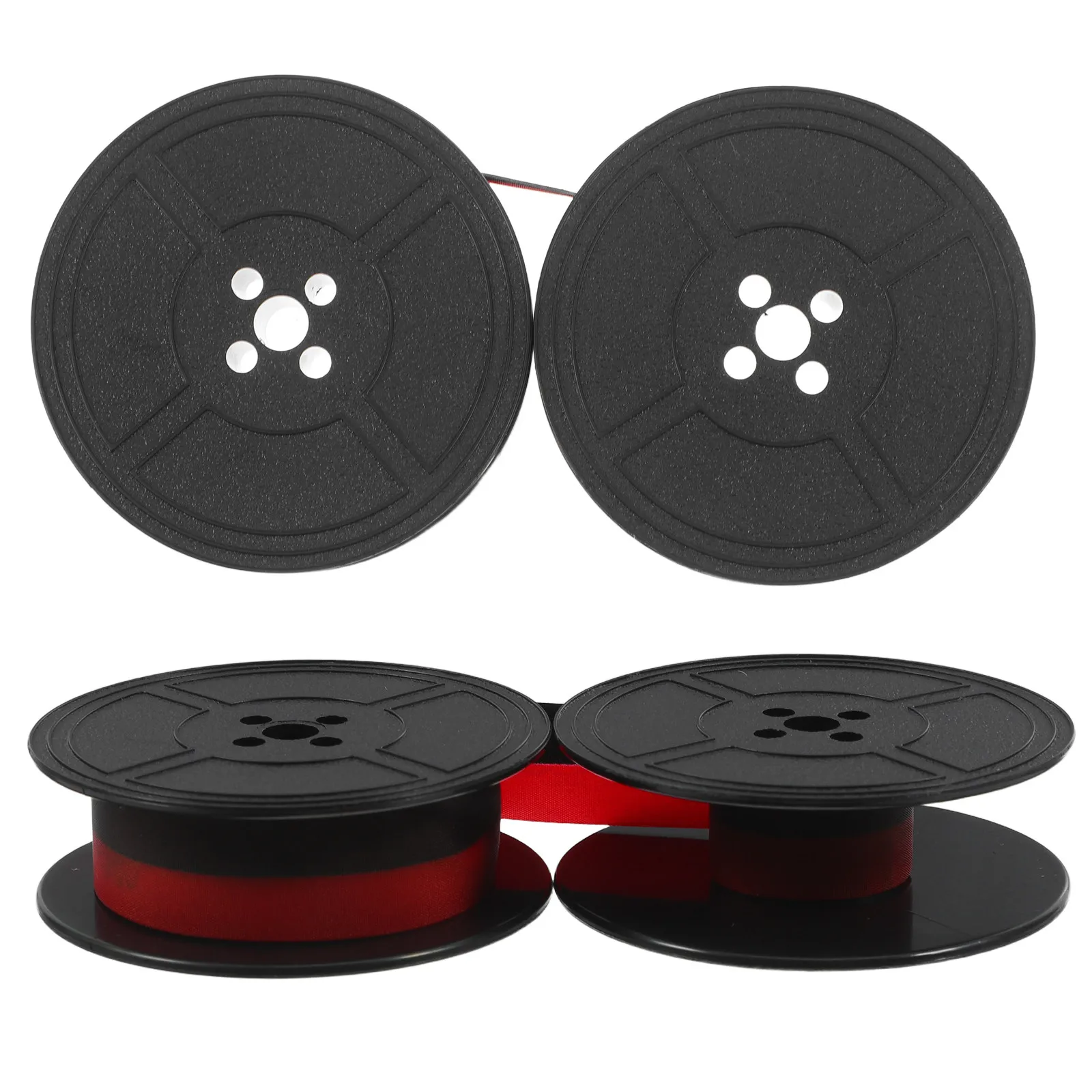 

2 шт. ленты для пишущих машинок с двумя катушками, замена, плавная печать, снижение шума, совместимые с винтажными механическими пишущими машинками