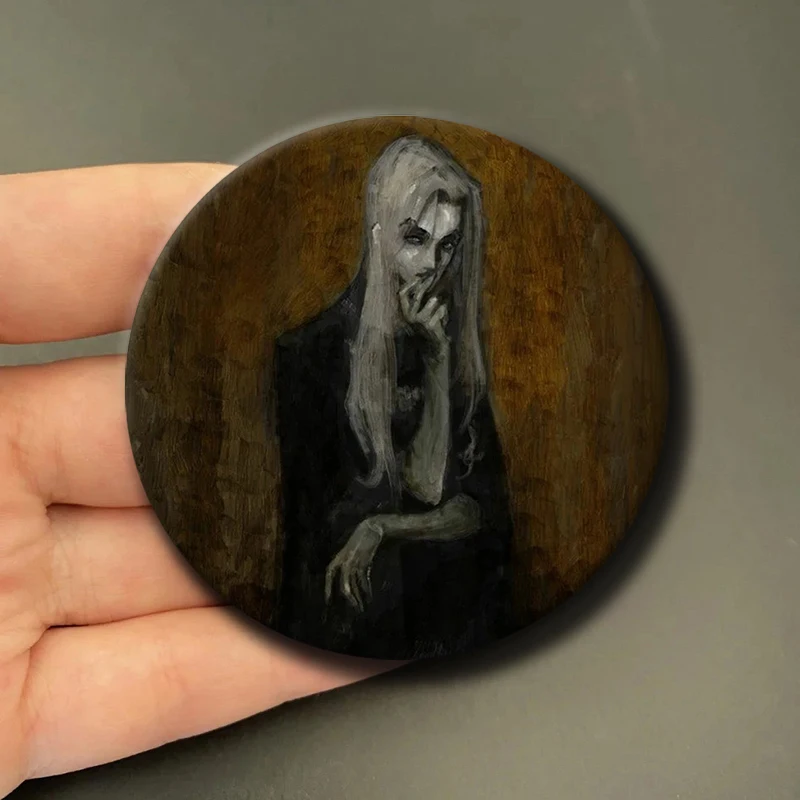 58 مللي متر الخوف والجوع لينة زر دبوس سماري ومارينا أنيمي بروش حقيبة اكسسوارات الديكور المشجعين جمع الأصدقاء الهدايا