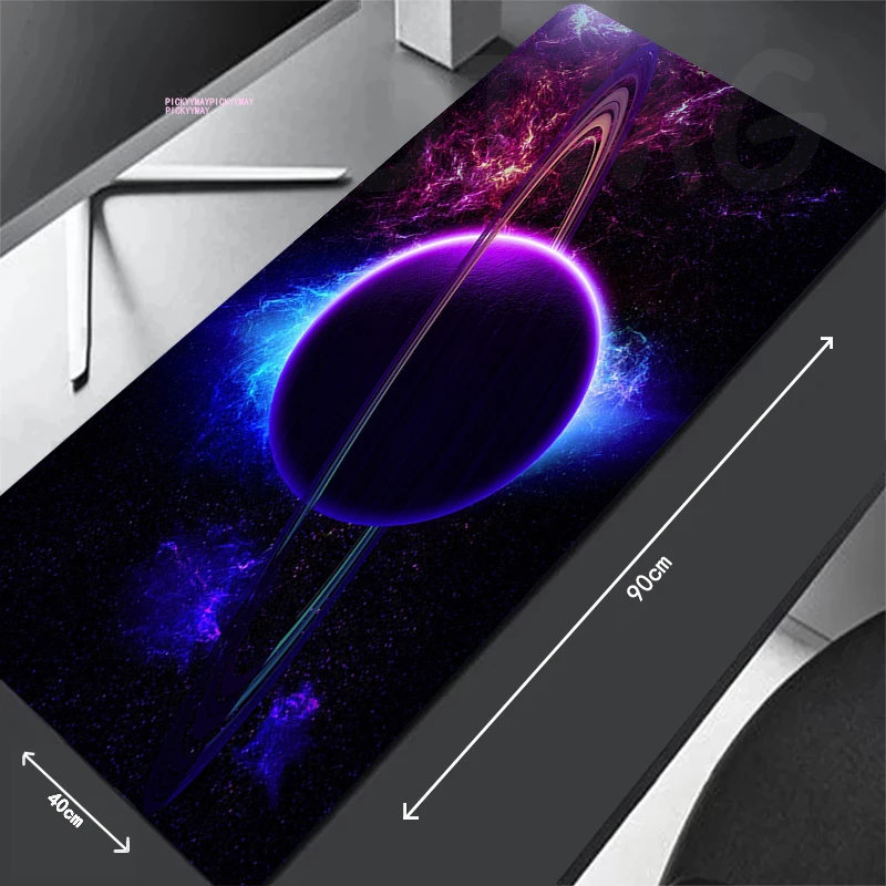 Grande Bloqueio Borda Gaming Mousepad, Mouse Pad, Tapetes de teclado, Mouse Mat, Besta Desk Pad, Presente, Céu Estrelado, 80x30cm, XXL