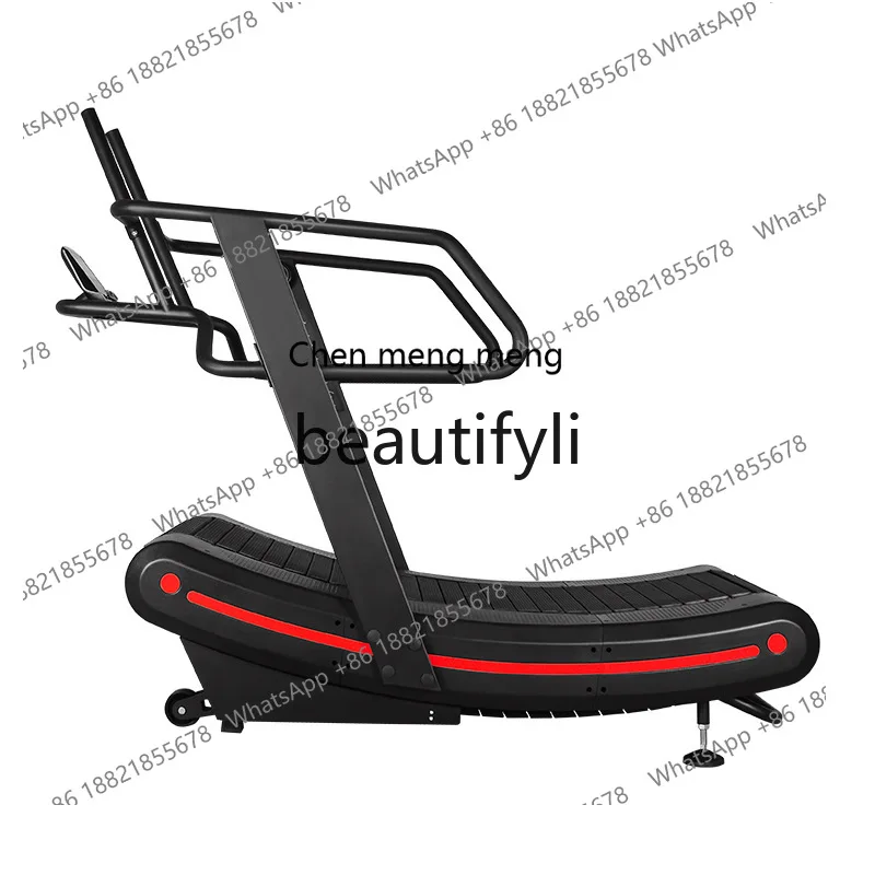 

Curved Treadmill No Power No Plug-in with Calories Multi Exercise Modes Mechanical Treadmill