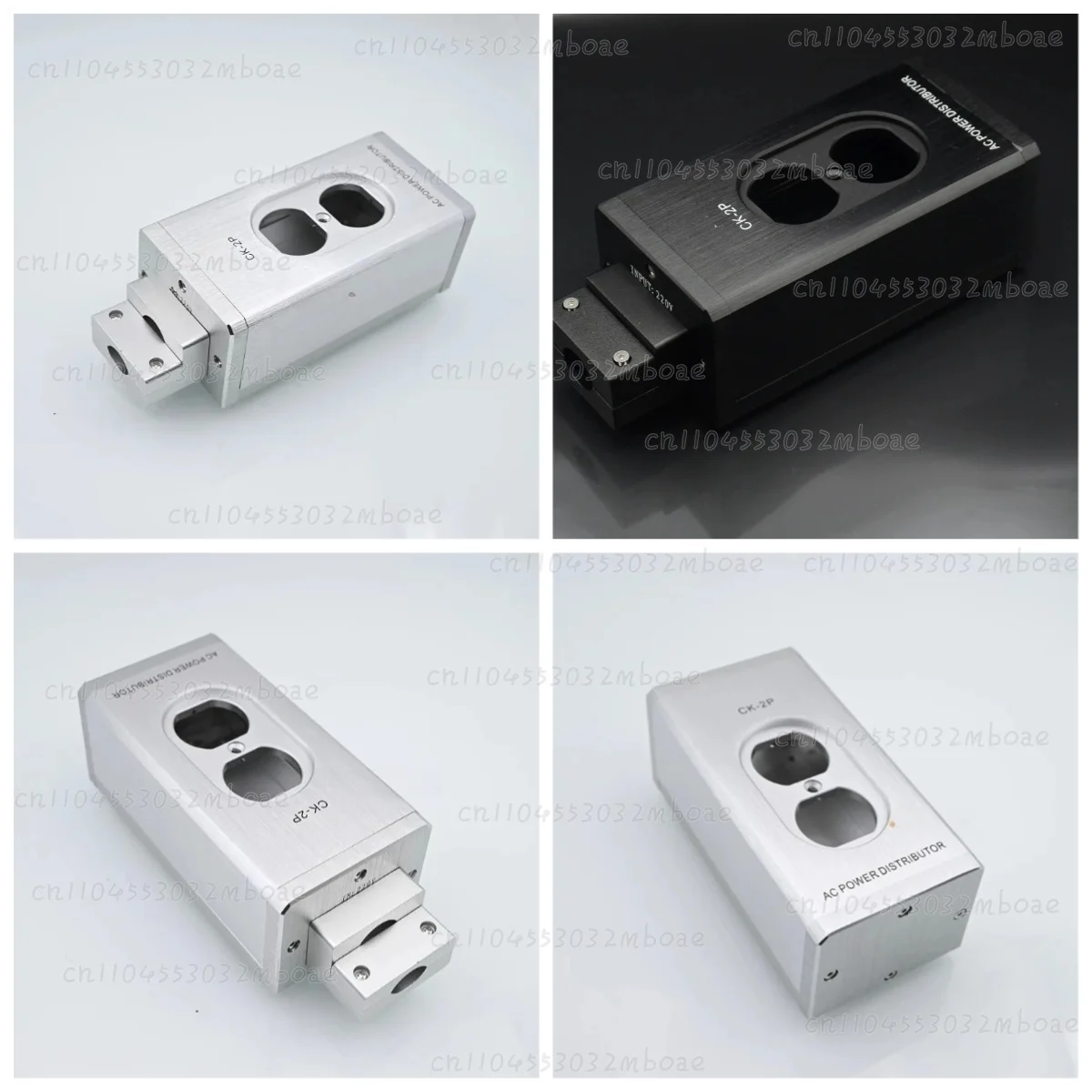 

Brushed Aluminum Plug Chassis Power supply filter Shell 2 Socket