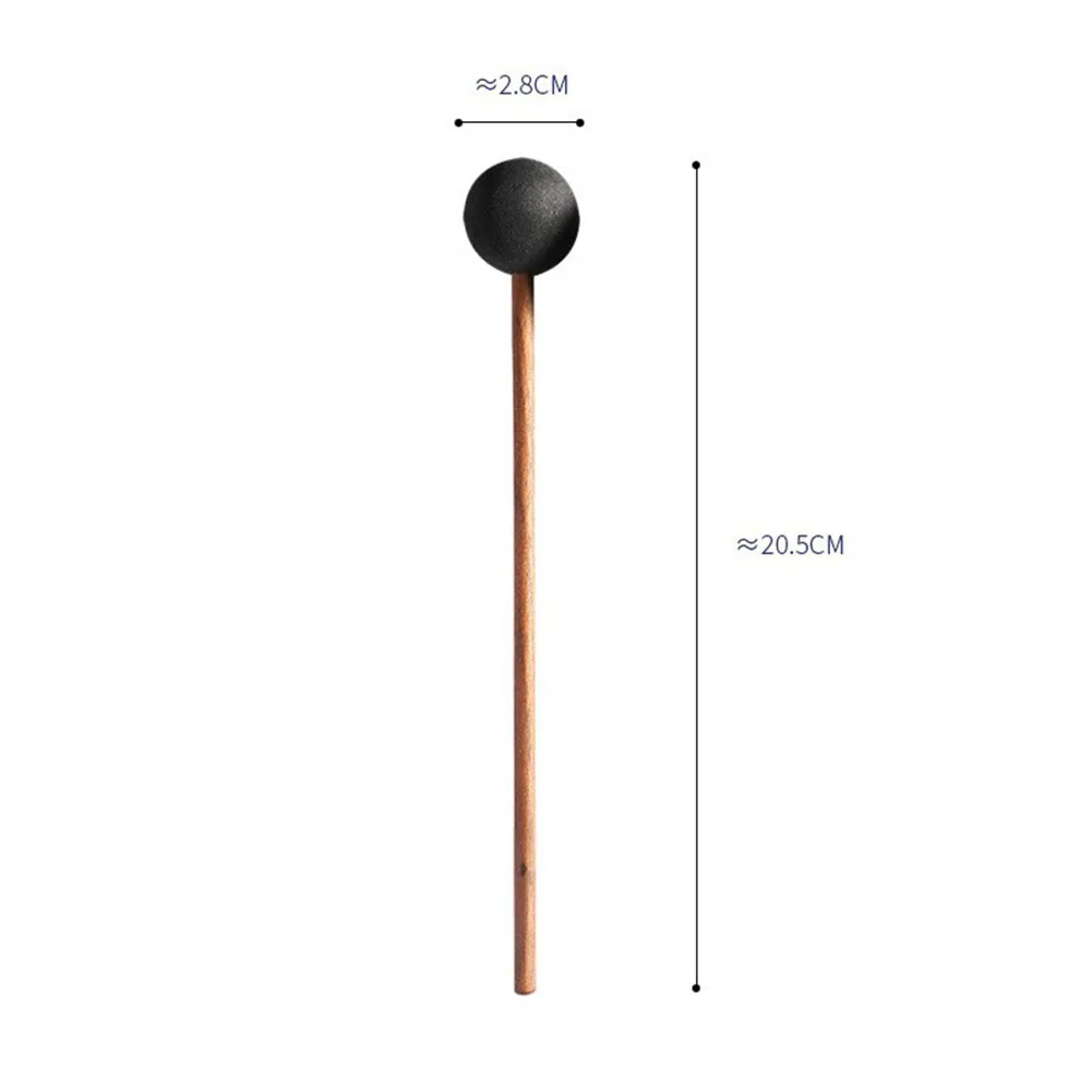 

1PC Whale Stick Ball Silicone Material Make Sound Mallet Wooden For Playing Gong Sound Healing 20.5cm 21.5cm Percussion Part