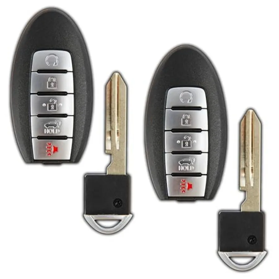 

Keyless Entry Remote Starter Smart Car Key Fob for Nissan Armada Infiniti QX80 QX56 CWTWB1G744 Pack of 2