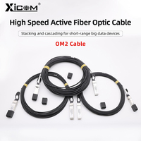 Xicom 10G OM2 AOC Cable SFP+ to SFP+ 7M/10M/20M LSZH Active Optical SFP Cable Fiber Optic Switch for Cisco,MikroTik,Ubiquiti