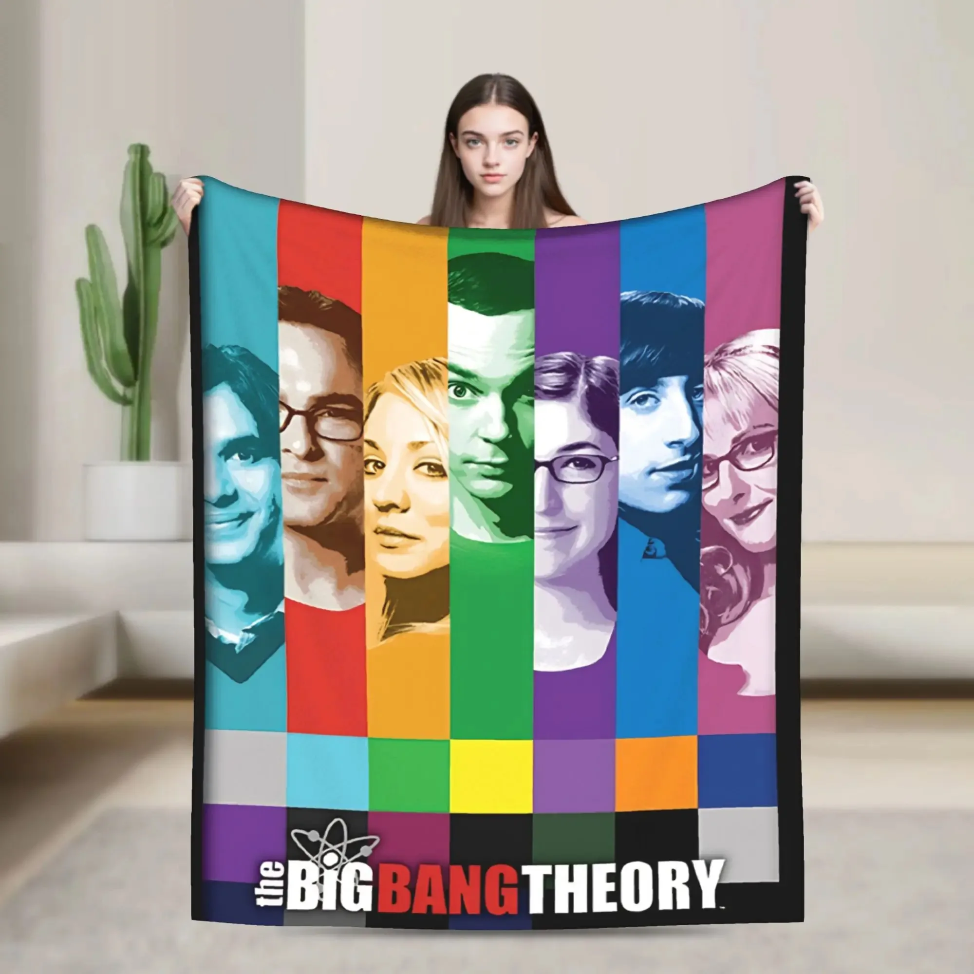 Selimut Lembut Hangat American The Big Bangs Theory, Selimut Piknik, Selimut Plush Lucu, Selimut Sofa, Bedcover Flanel, Penutup Sofa Tempat Tidur