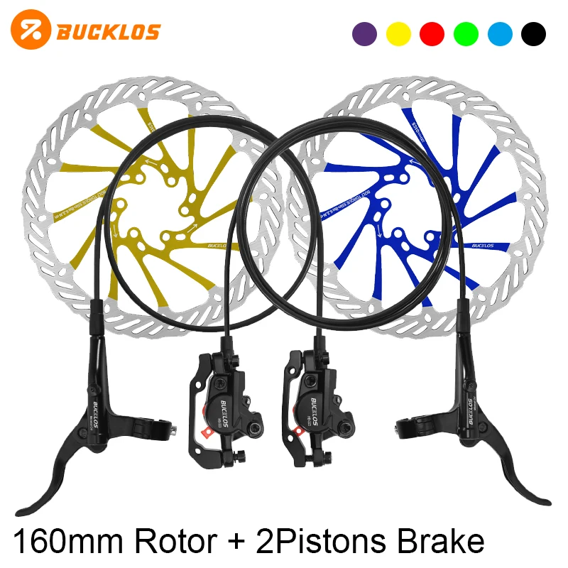 

BUCKLOS велосипедный дисковый тормоз, 2 поршня, велосипедный гидравлический дисковый тормоз, 800 мм, 1500 мм, велосипедные передние и задние тормозные трубки для велосипедных деталей