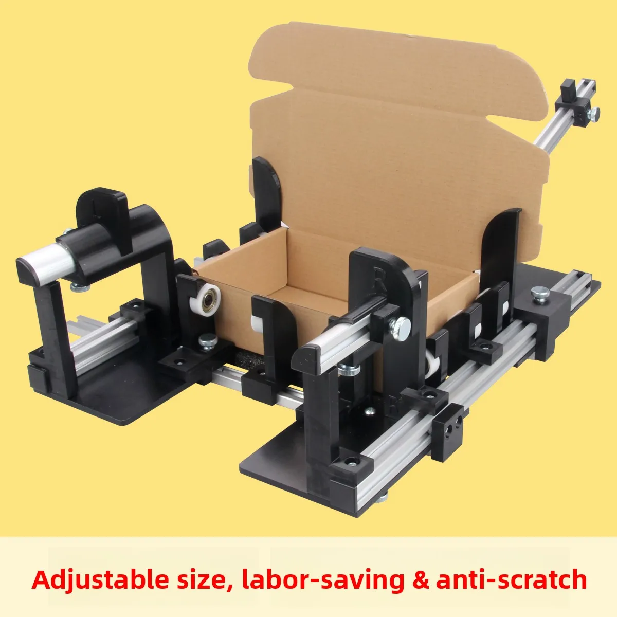 Separable positioning folding fixture, folding box assistant, industrial grade manual tool, packaging machine, adjustable size