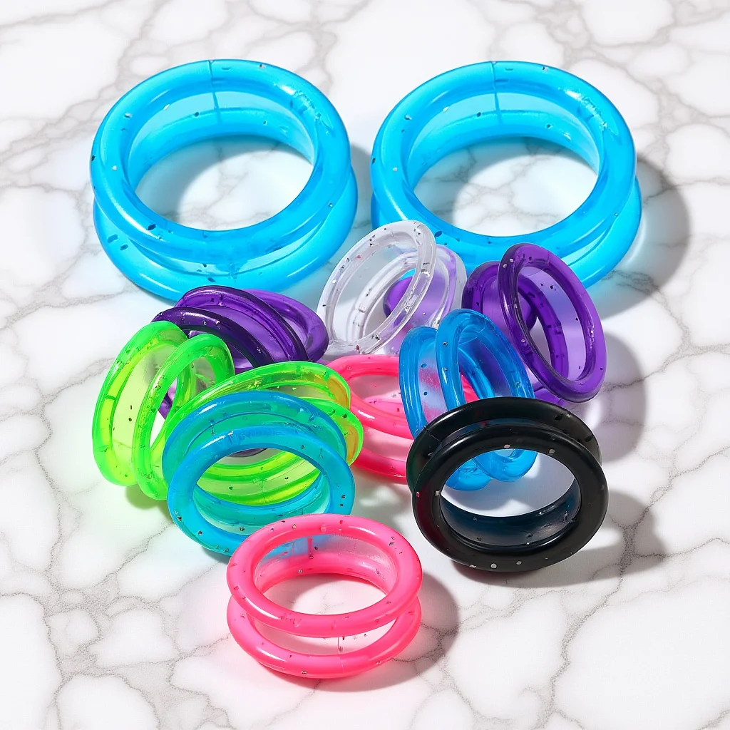 12 قطعة حلقات إصبع سيليكون مقصية ملونة مرنة لينة أغطية حماية لتصفيف الشعر الحيوانات الأليفة الاستمالة المقصات المضادة للانزلاق