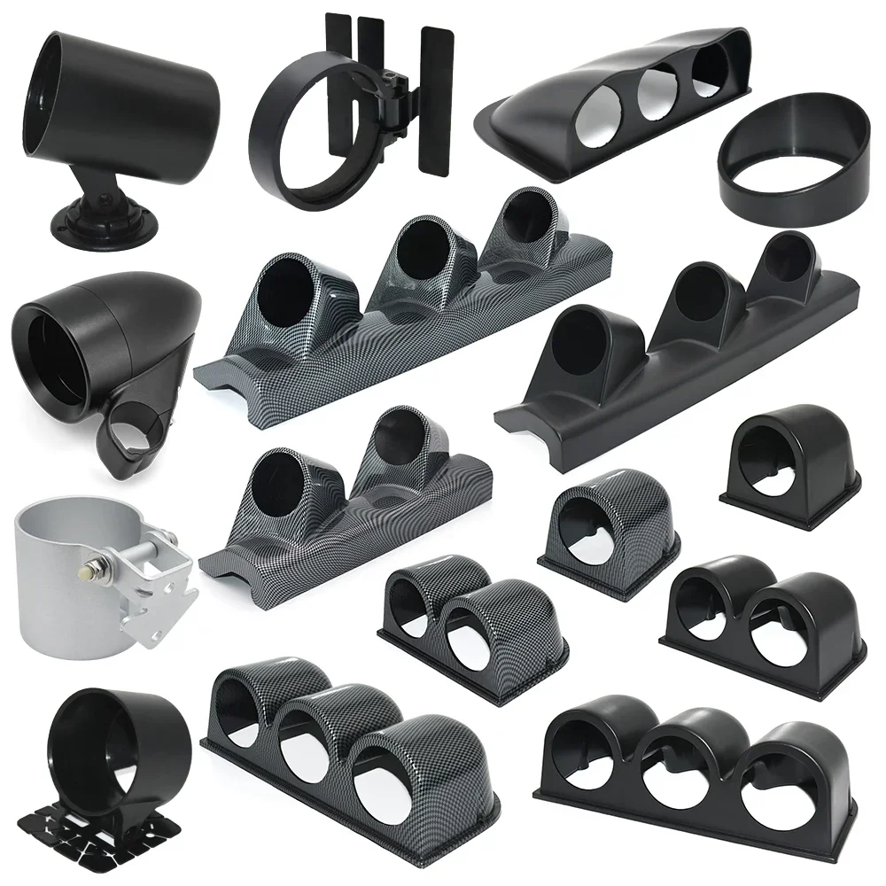 52mm/60/85mm Car Meters Holder Black Single Gauge Pod Double Triple Car Meters Left Right Drive Bracket for Universal Auto Meter