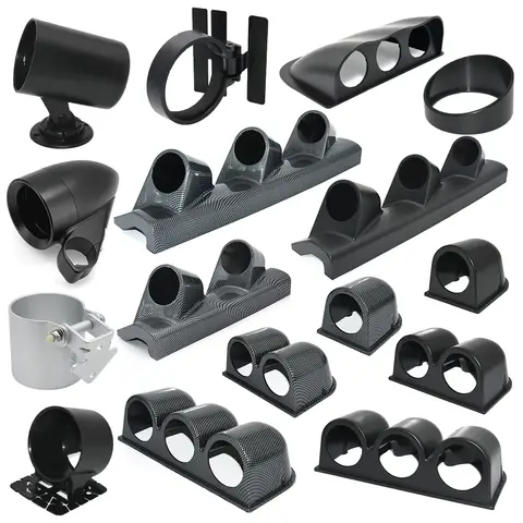 52mm/60/85mm Car Meters Holder Black Single Gauge Pod Double Triple Car Meters Left Right Drive Bracket for Universal Auto Meter