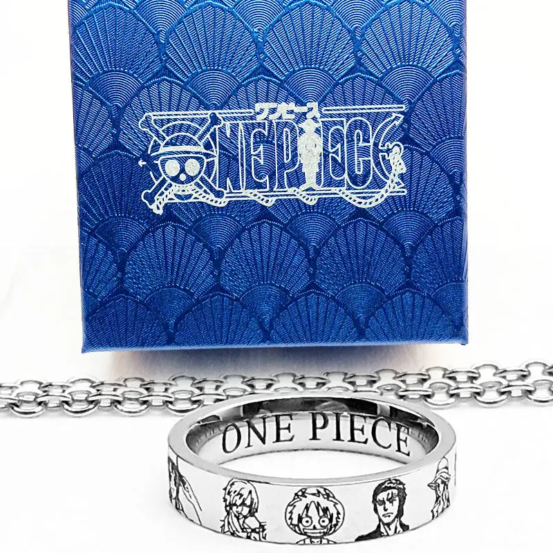 2026 New Popular ワンピース Titanium Steel Pinky Ring Ins Niche Style For Men Women Fade Resistant Anime Fan Jewelry Accessory