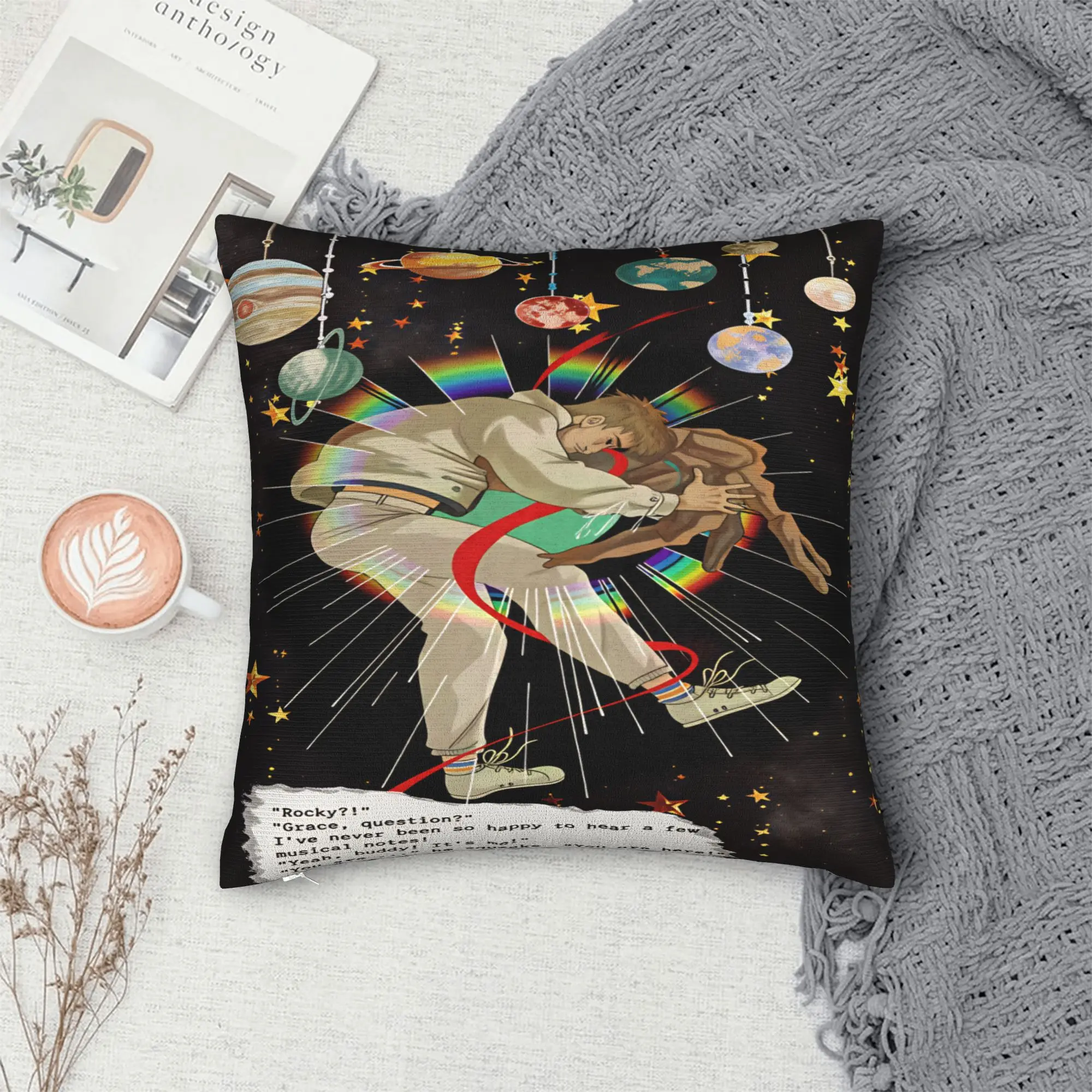 Project Hail Mary Pillow Case  Comfy Pillow Cover For Sofa Car Home Decor Vintage Cushion Cover