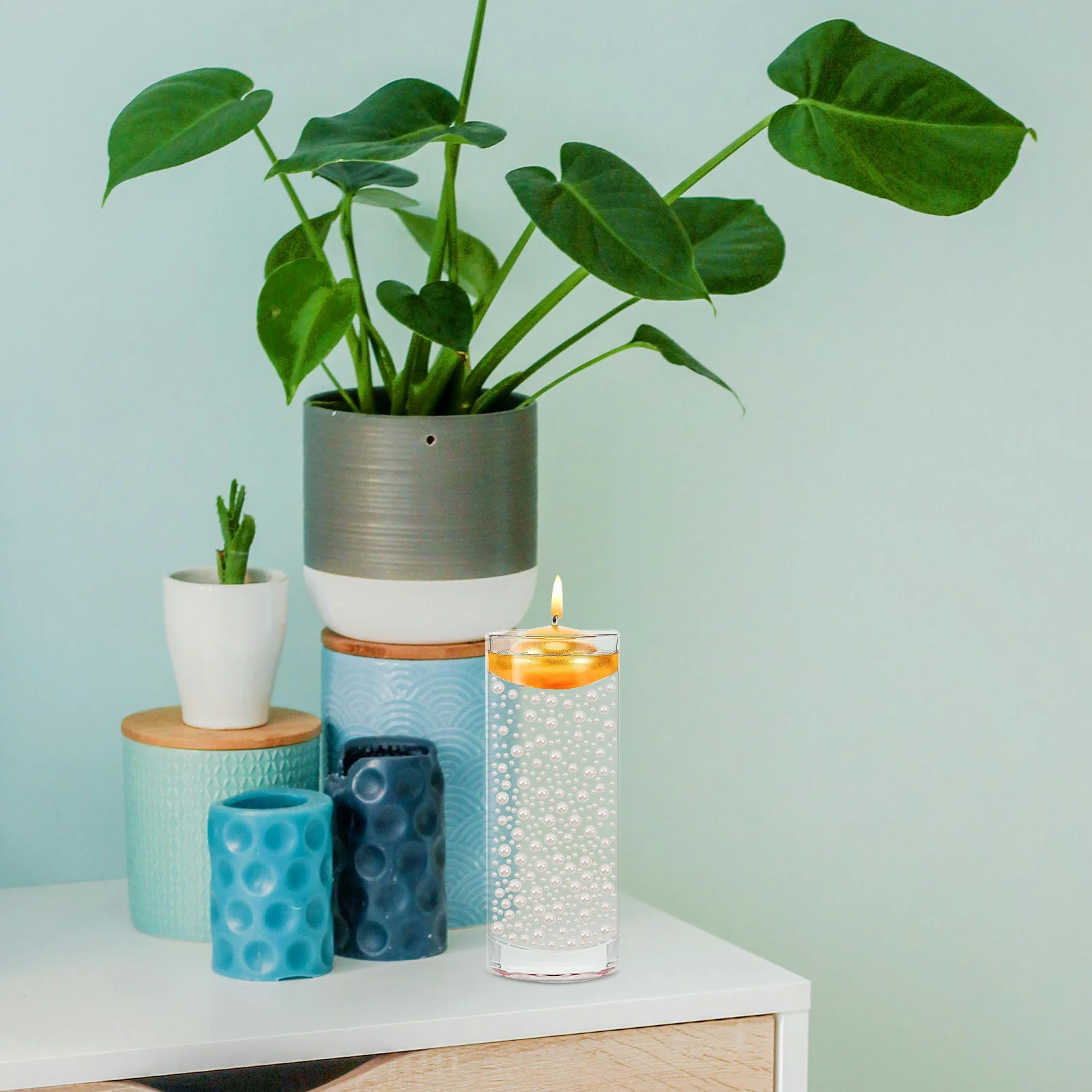 

250g Assorted Plastic Pearl Beads Vase Filler Decorative Pearls 8-20mm Wedding Centerpieces Table Decor Mini Pearls