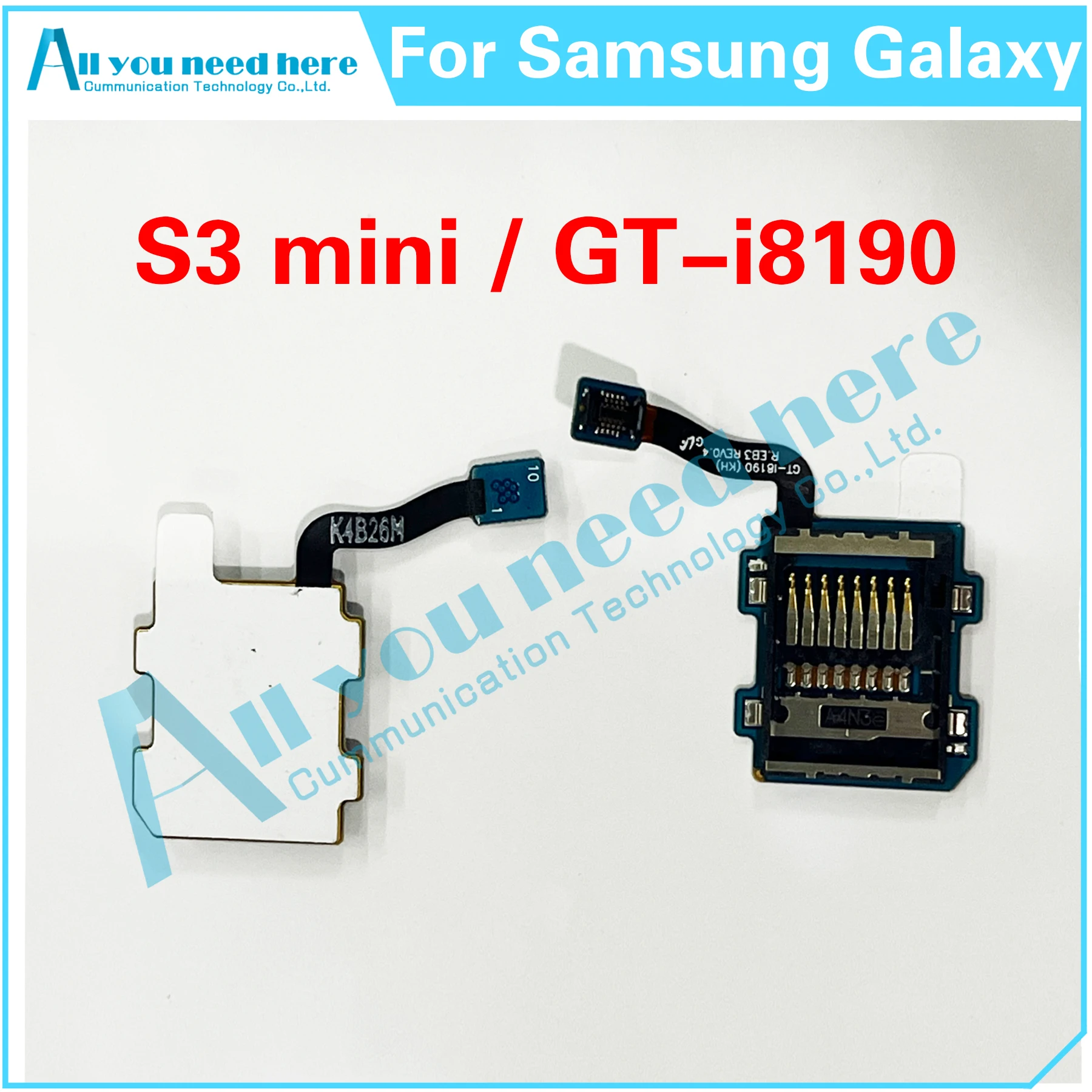 

SD Read Card Holder For Samsung I8190 Galaxy S3 mini SIM Card Tray Reader Flex Cable Memory Connector Inner Replacement