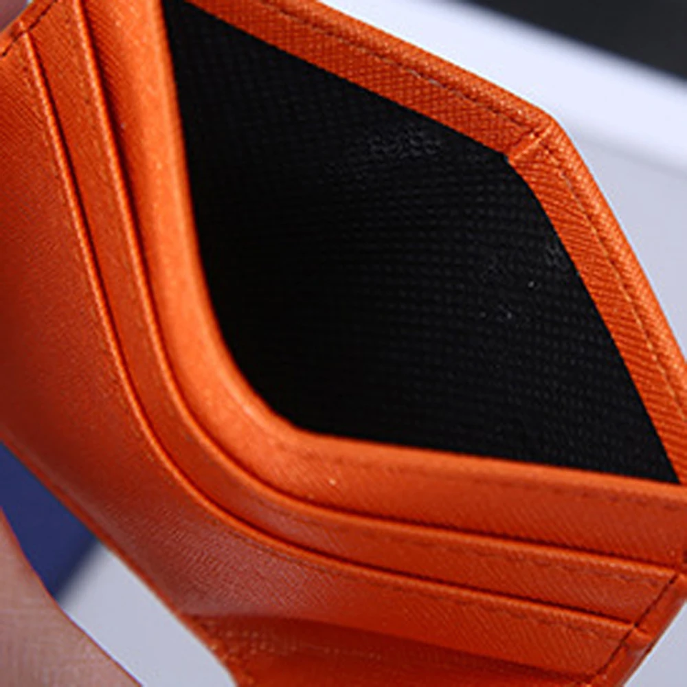 Tragbare Männer Dünne Bankkarte Doppelseitige Business Brieftasche Münzfach Schlanke Kartenhalter Tasche