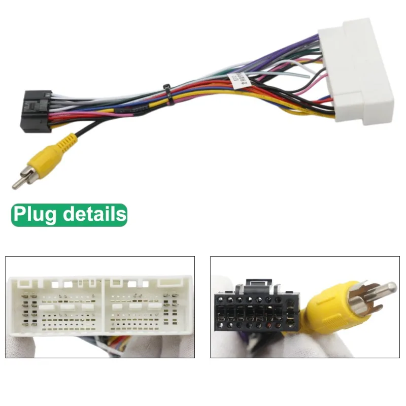 Power Wiring Harness Adapter For Kia K3 KX5 2016 K2 Pegas 2017 Hyundai Verna Elantra 2016-2017 Base Model Android Radio
