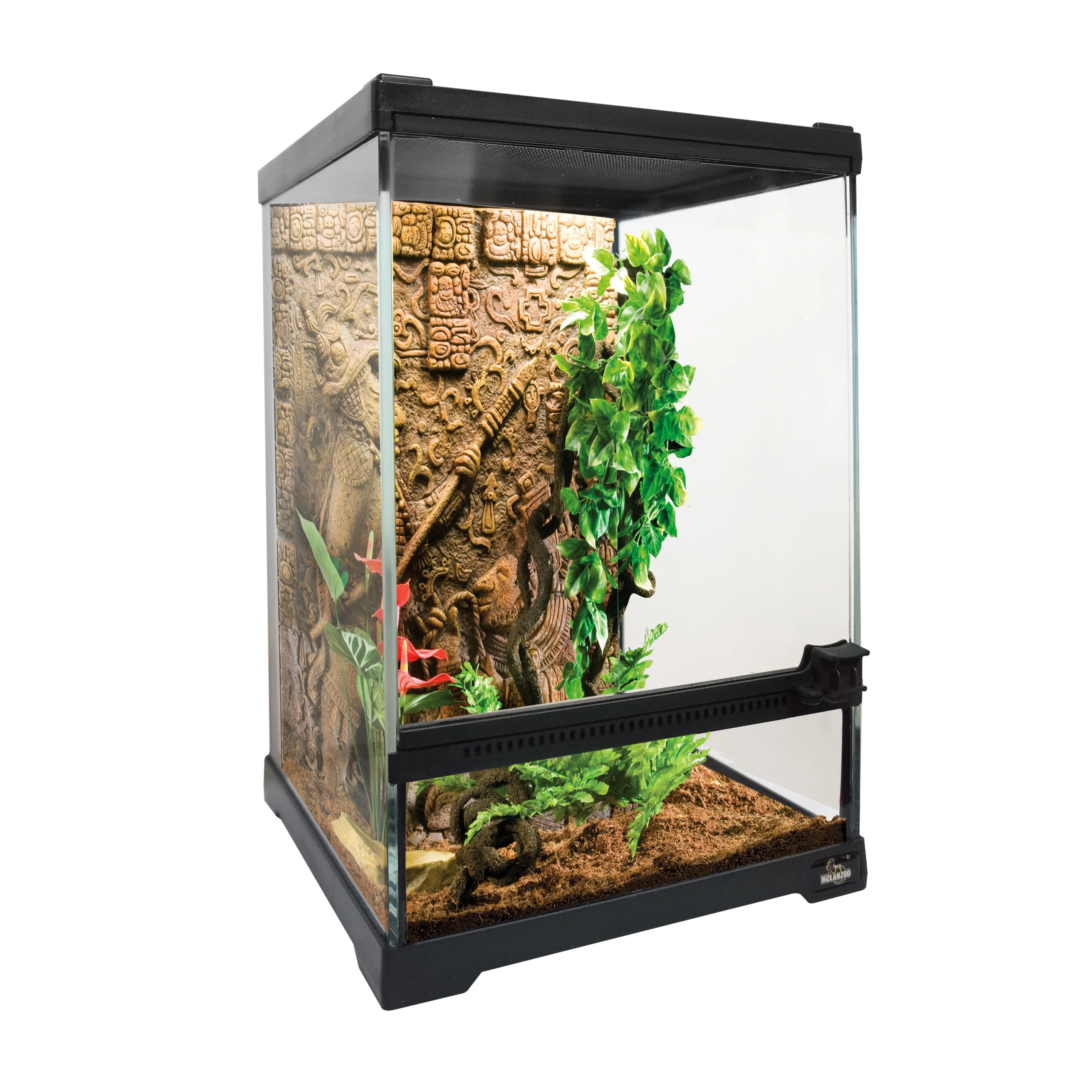 Black Vertical Small Glass Reptile Terrarium/Tank/Aquarium Bearded Dragon Cage