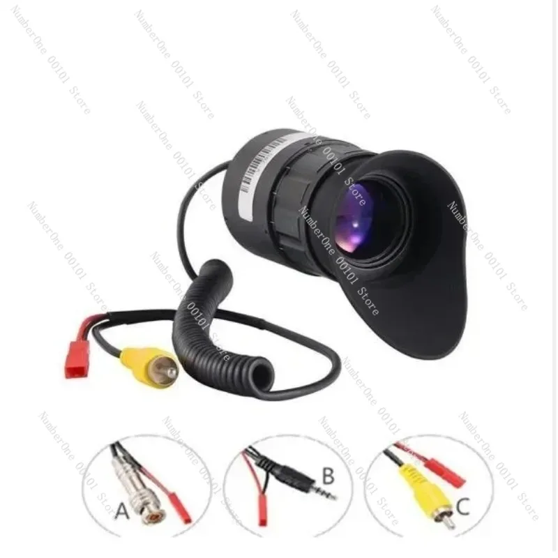 0.5 inch micro Display High Resolution OLED monocular monitor with helmet mount for night vision, view finder etc.