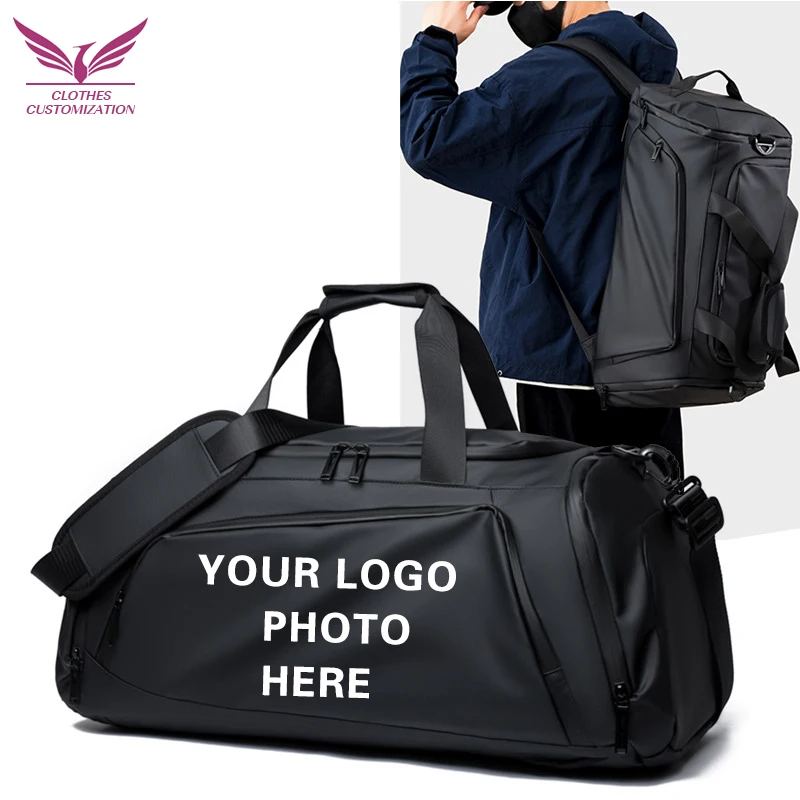 

Custom logo Large Fitness Bag Dry Wet Shoes Swimming Yoga Gym Sport Handbag personality customization Travel Bag Basketball pack