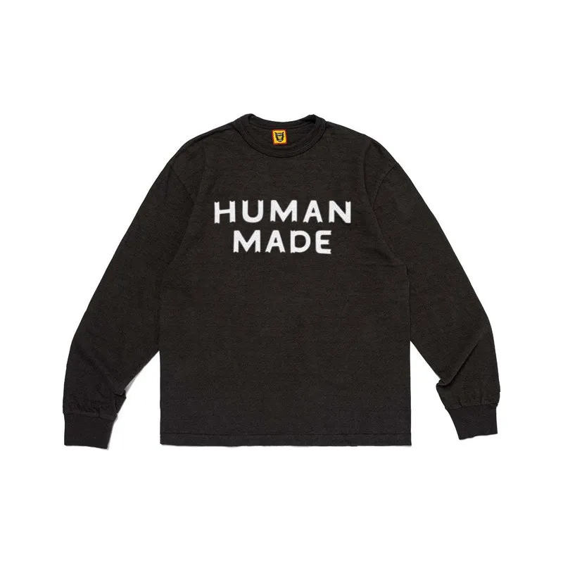 2026 New Human Made Crewneck Long Sleeve T Shirt Couple Casual Top Unisex