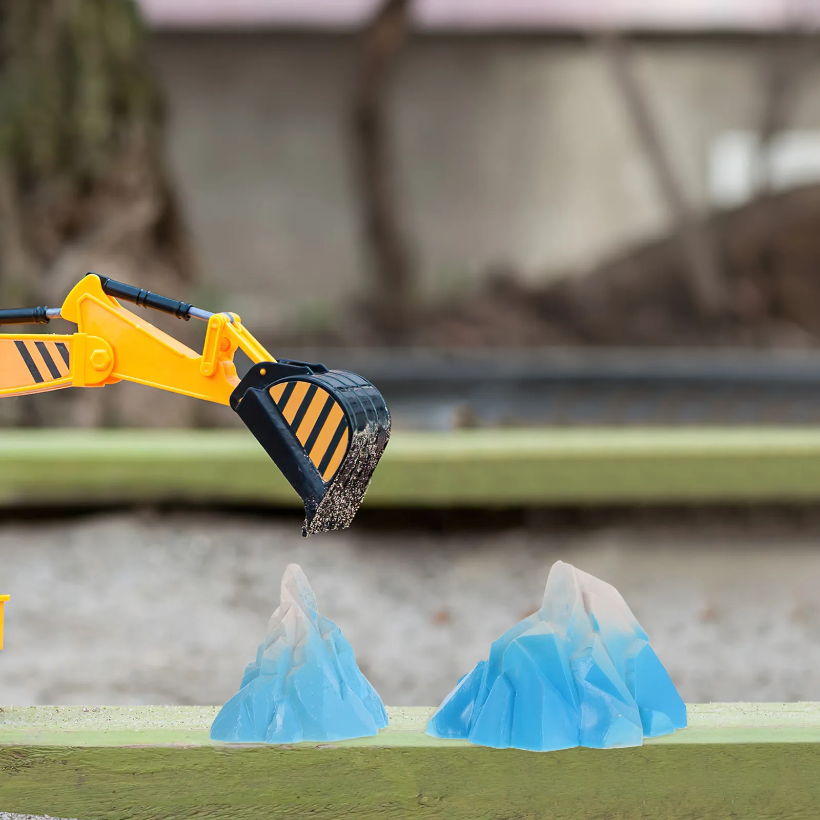

2Pcs Detailed Resin Iceberg Decor Set for Miniature Landscape Aquarium Mountain Ornament Christmas Fish Tank Decoration