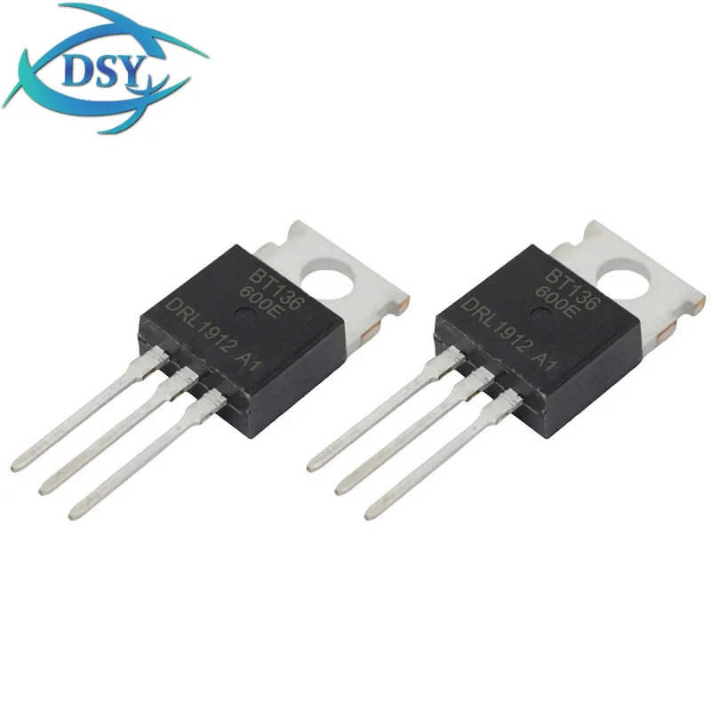 10PCS BT136-600E Triac Chip BT136-600 BT136 600E TO-220