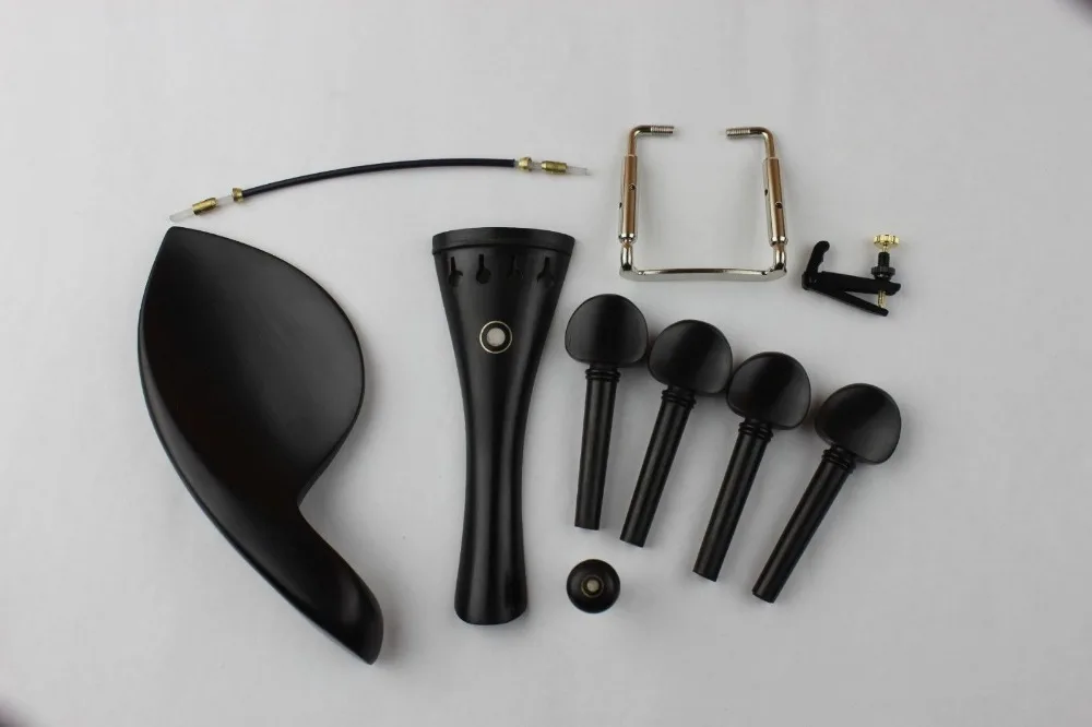 

3 set high quality top ebony violin parts model 4/4 very nice violin accessories